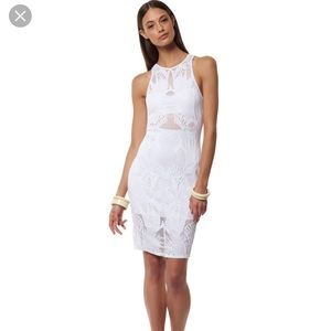 Mara Hoffman Jacquard Fitted Midi Cover-up Dress